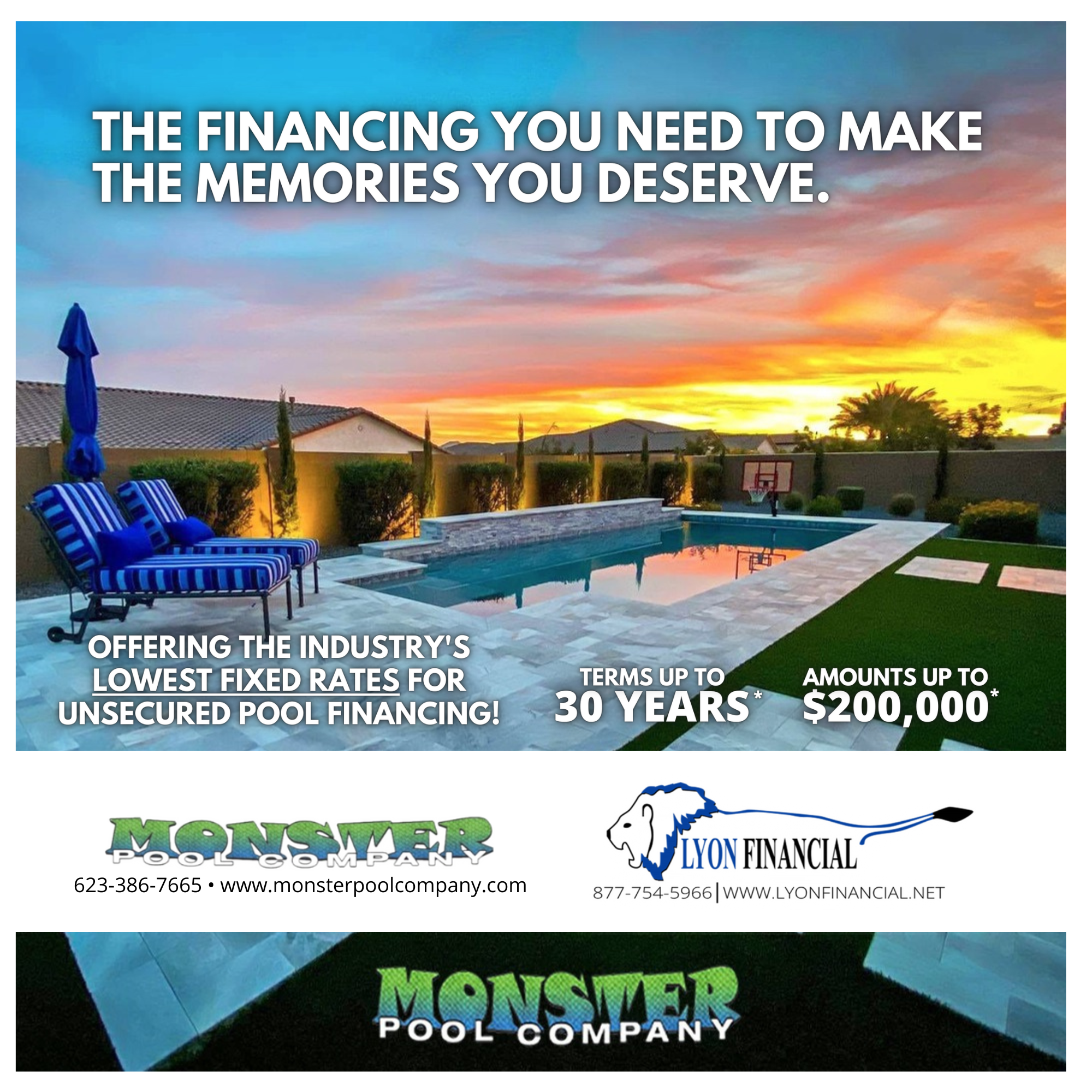 Monster Pool Company Financing 1